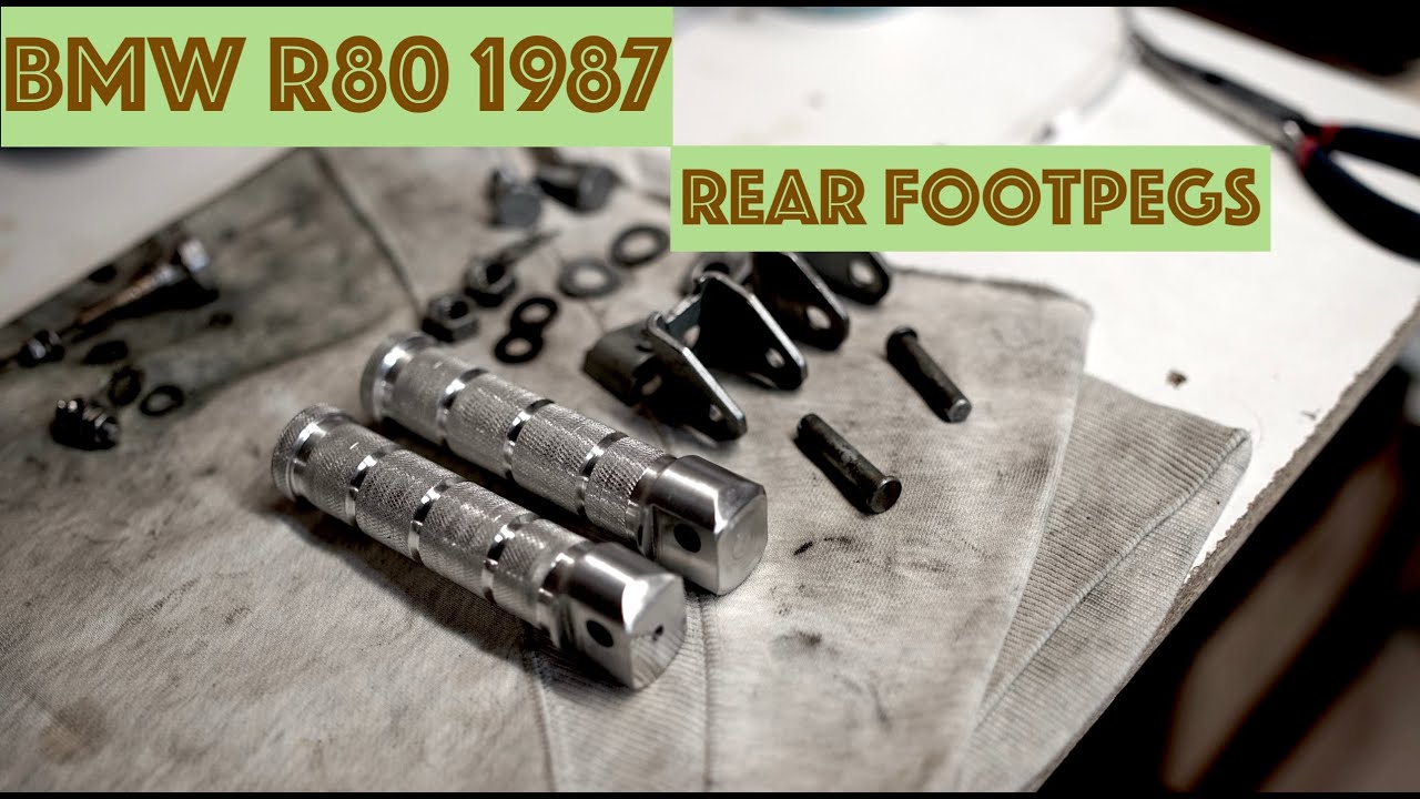 BMW R80 rear foldable footpegs