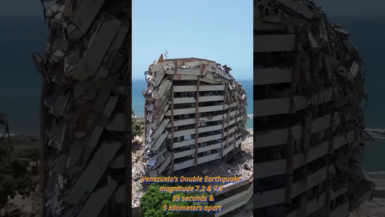 🚁Drone footage 🚁🇻🇪Venezuela's 🇻🇪 ⚠️ﮩ٨ـﮩﮩ٨ـDouble Earthquakes⚠️ 7.5 and ﮩ٨ـﮩﮩ٨ـ 7.2 & ⚠️ June 24 2026