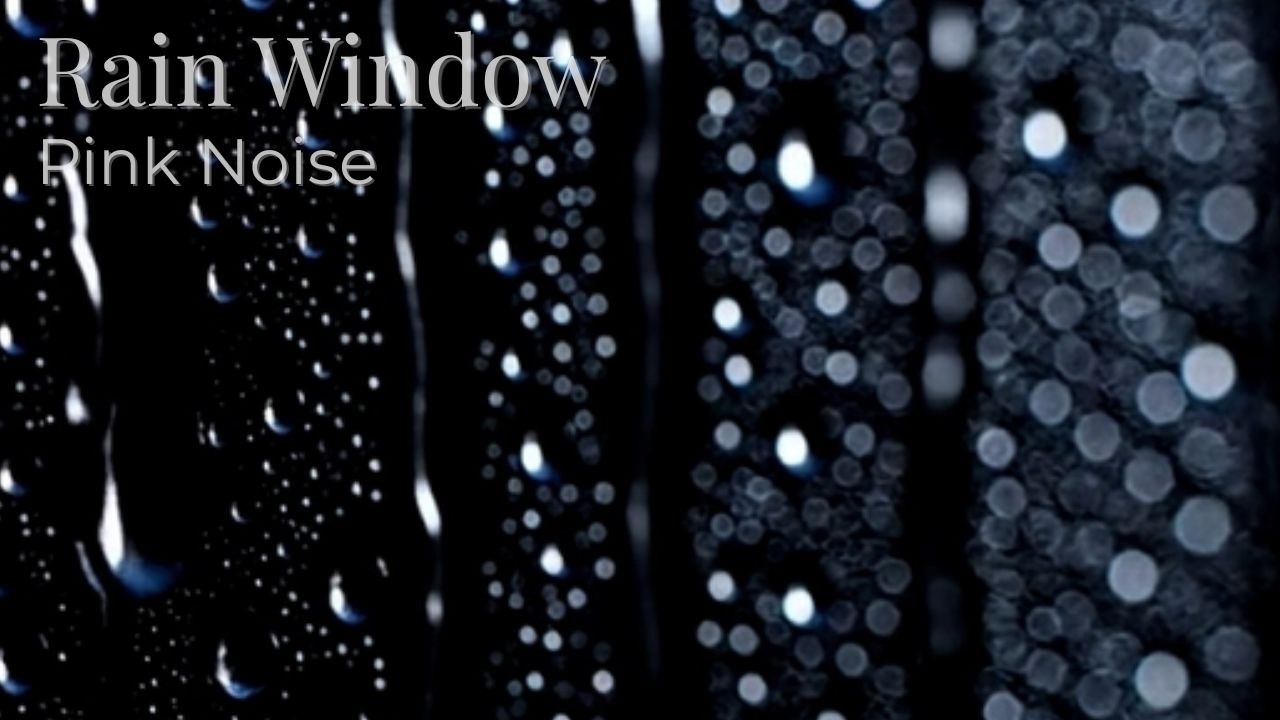 #149 Gentle Rainy Night in Darkness on Window | Rain Sounds for Sleep | Pink Noise | 3 Hours