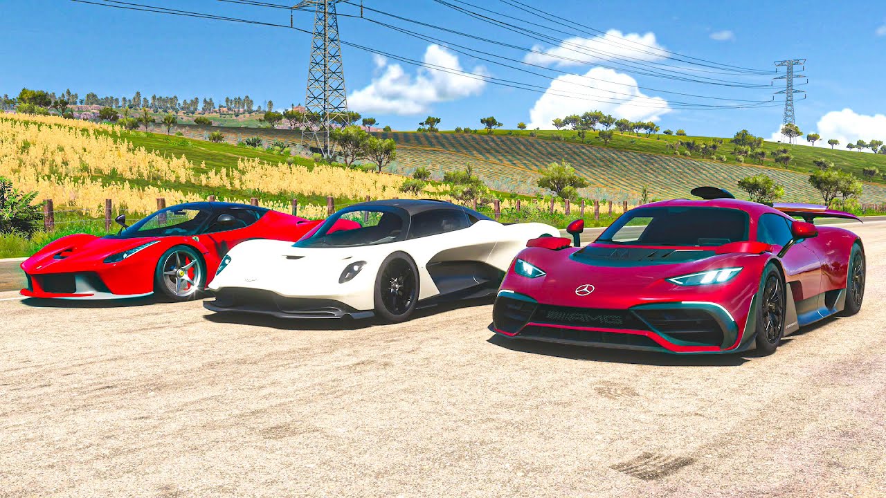 Mercedes-AMG ONE vs Aston Martin Valhalla vs Ferrari LaFerrari | Forza Horizon 5