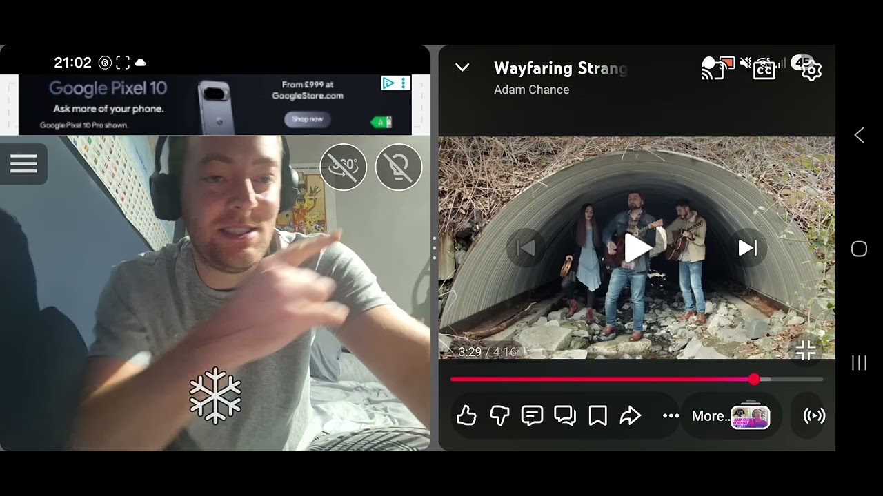 First Reaction to Adam Chance ft. The Hound + Fox - Wayfaring Stranger #reaction