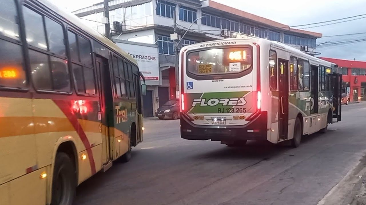 ÔNIBUS DA TREL ULTRAPASSAGEM PERIGOSA 