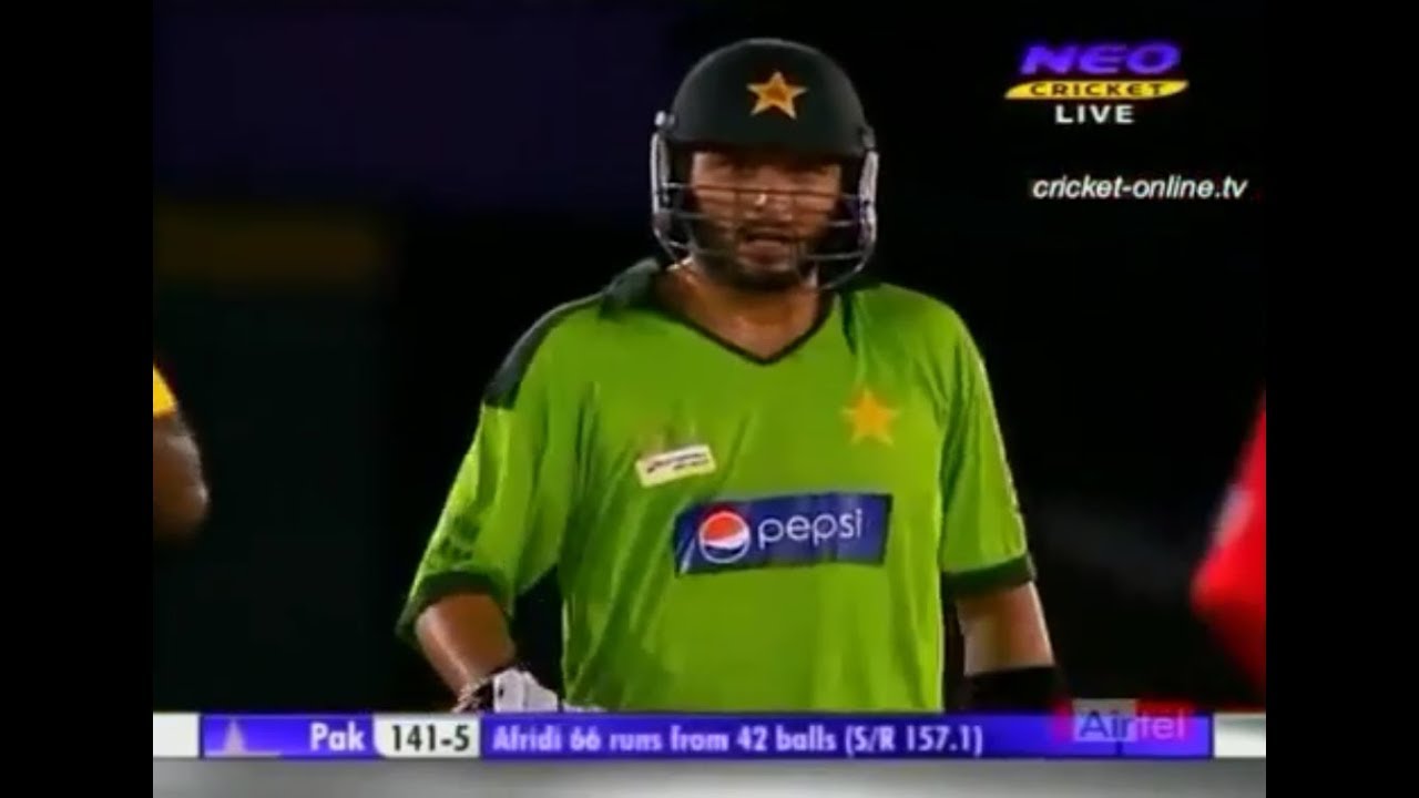 Shahid Afridi Blistering Hundred vs Sri Lanka Asia Cup 2010 Hd