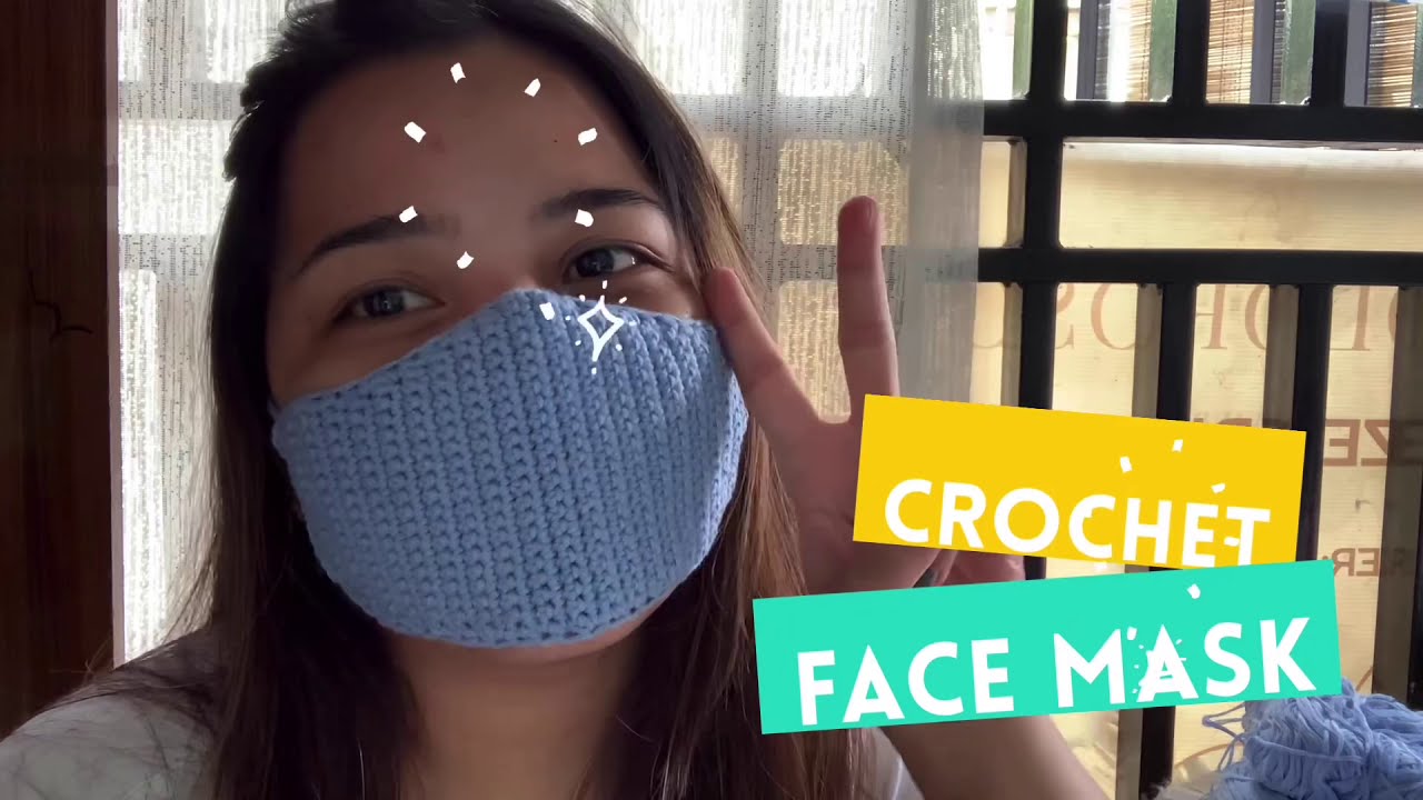 Crochet face mask tutorial (beginner)