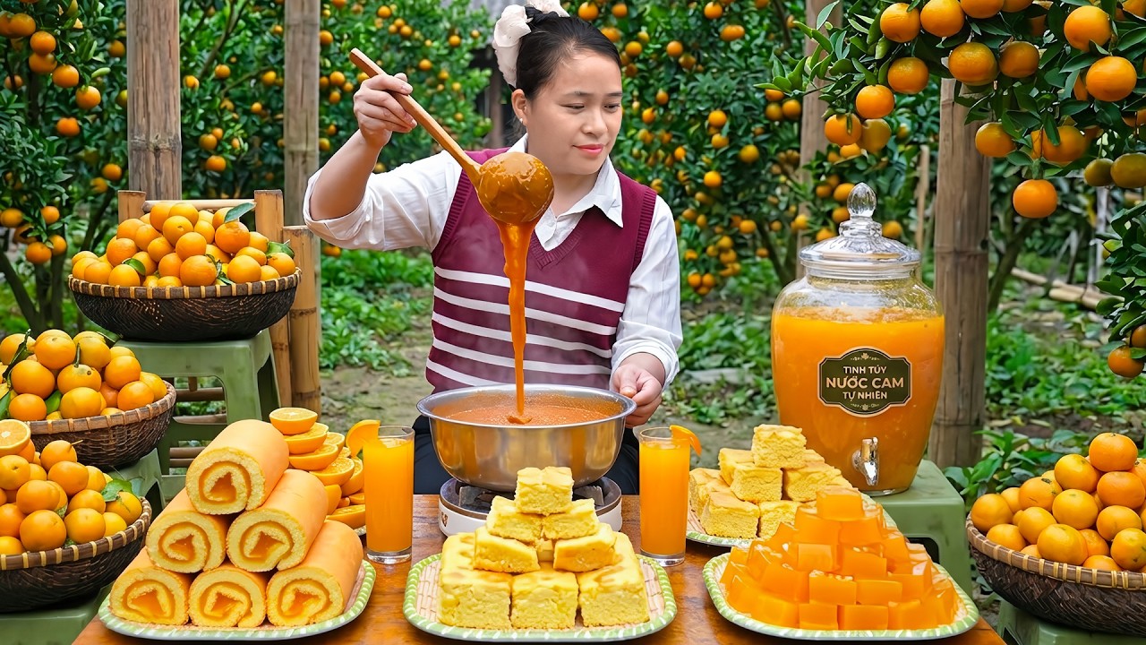 オレンジで作る可愛いデザートプレート🍊娘のための甘いごほうび👧✨