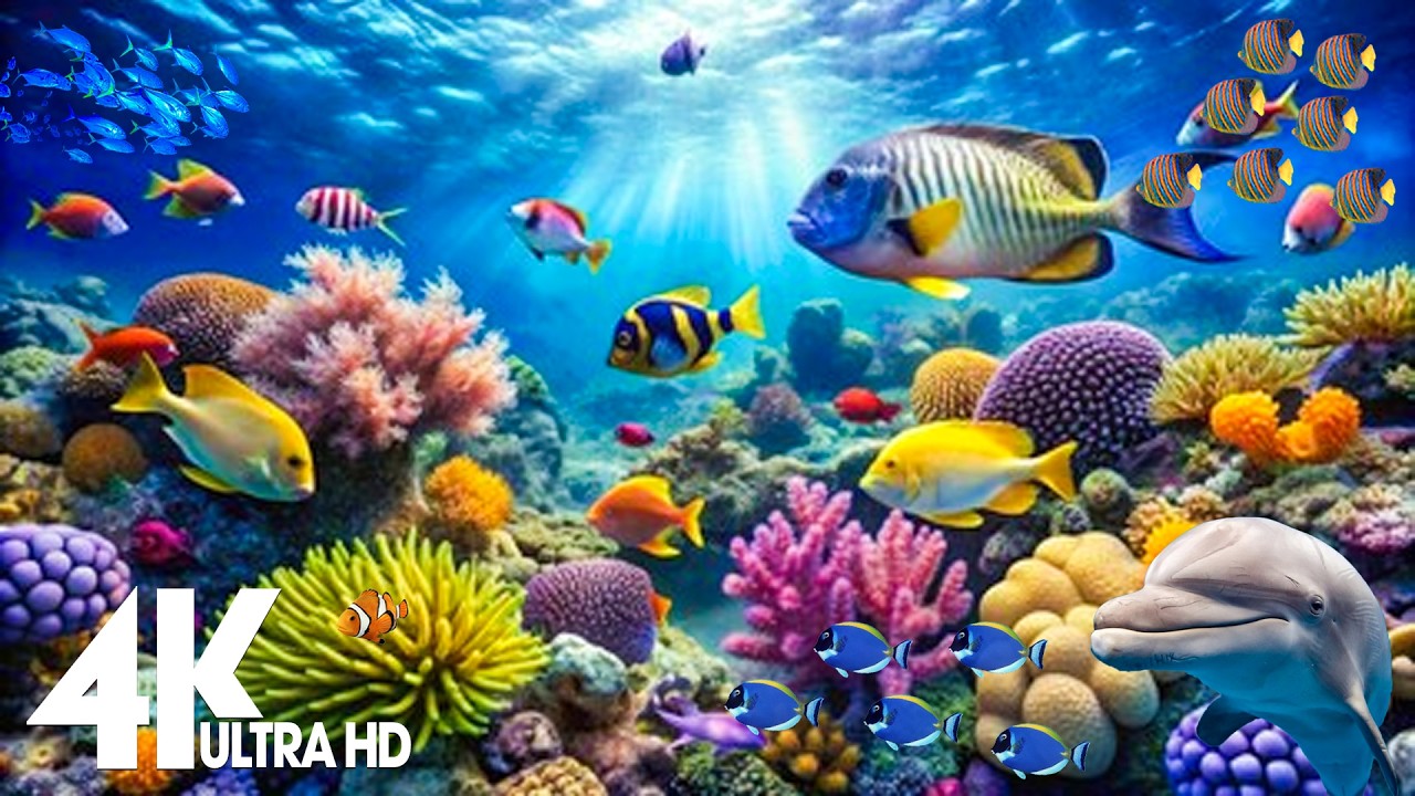 Marvel at Sea Animal in The Best 4K ULTRA HD Aquarium-Dive Into The Mesmerizing Underwater Realm
