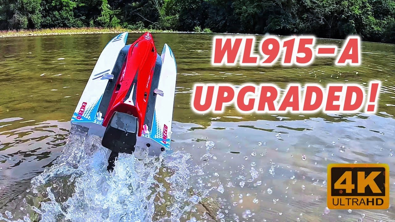 I upgraded my RC boat| Amazing WL915 F1 Racing Speed Boat [4K]