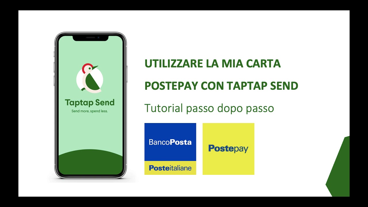 Utilizzare la mia carta Postepay con Taptap Send