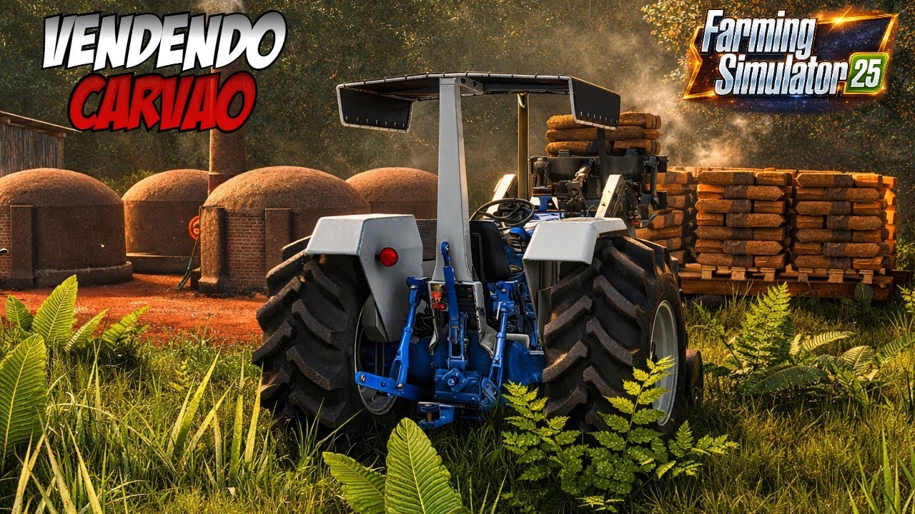 PRODUÇÃO E VENDA DE CARVÃO NO FS25 – NEGÓCIO INSANO!