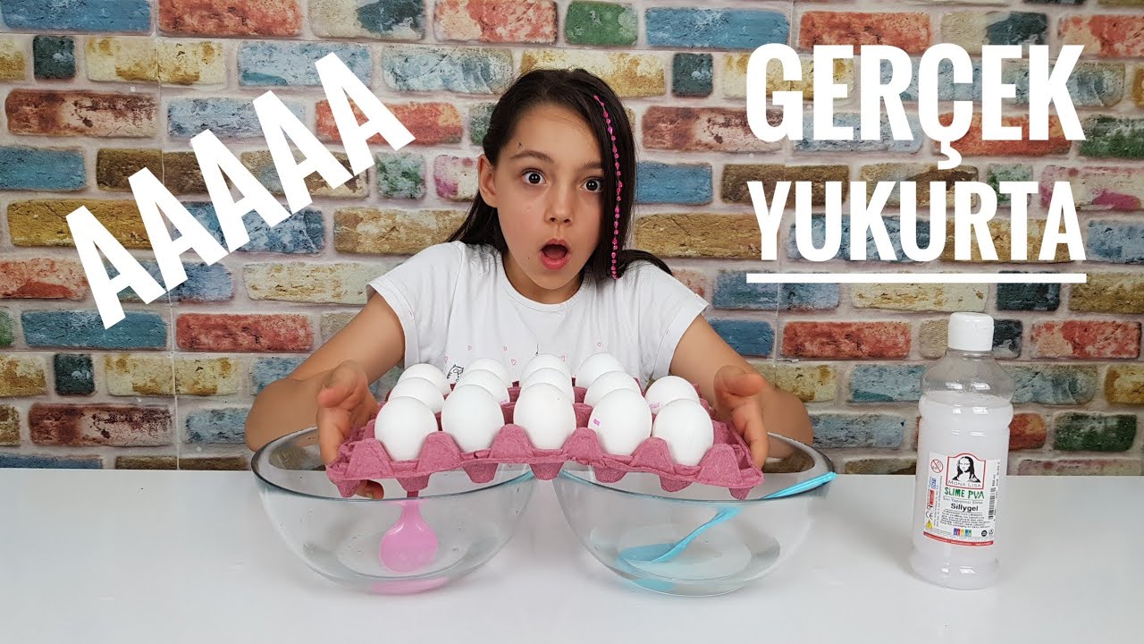 Gerçek Yumurtalardan Ne Çıkarsa Slime Cahallenge
