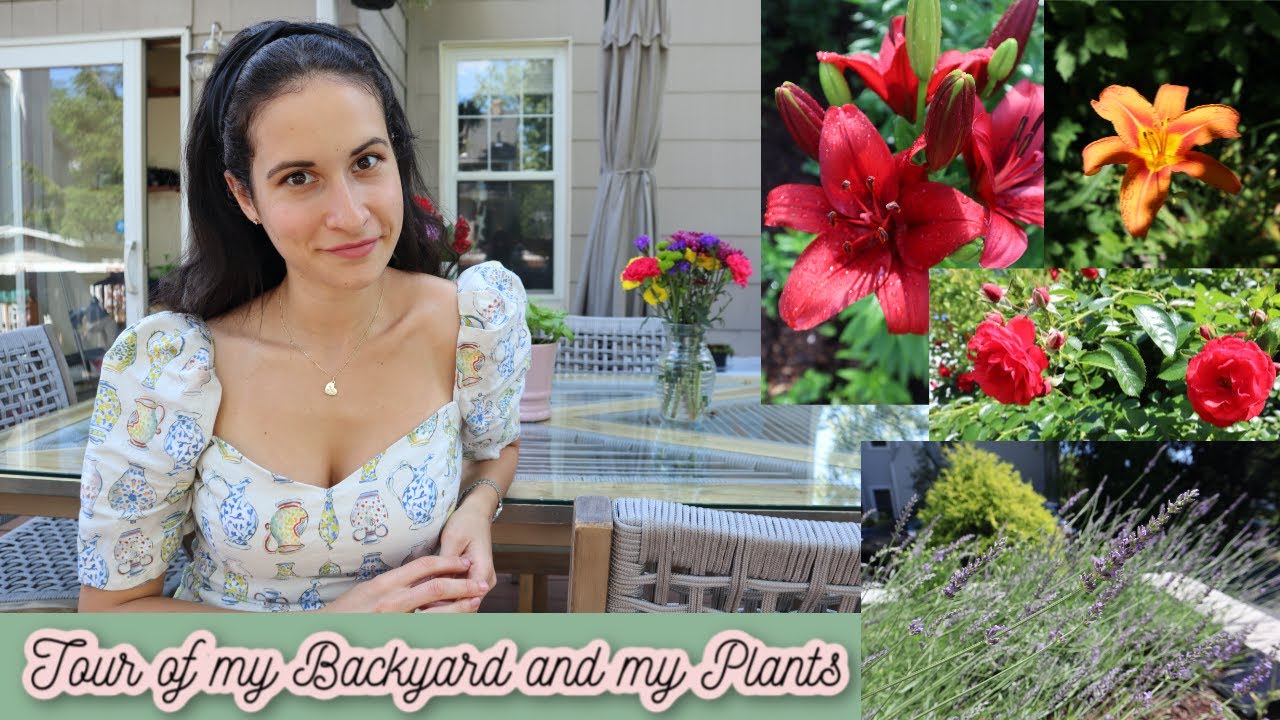 BACKYARD TOUR || My favorite Plants and Flowers 🌺🌸🌻