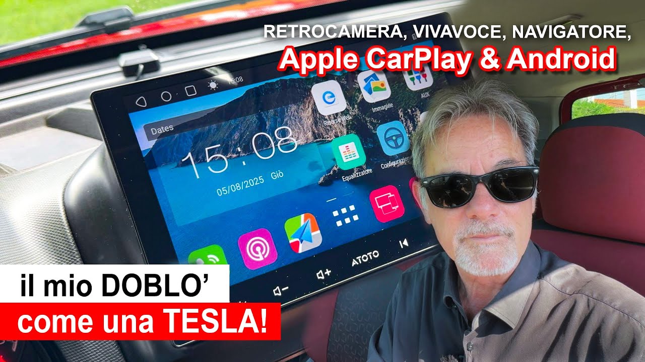 Rear Camera GPS CarPlay & Android Auto | Atoto S8 Ultra | installare autoradio su Doblò |Ivan Zogia
