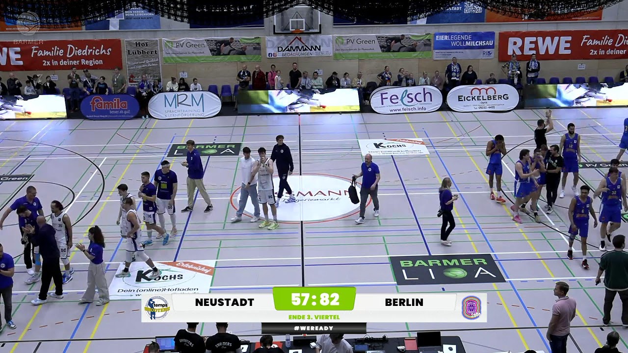 BARMER 2. Basketball Bundesliga ProB | TSV Neustadt temps Shooters VS Berlin Braves 2000