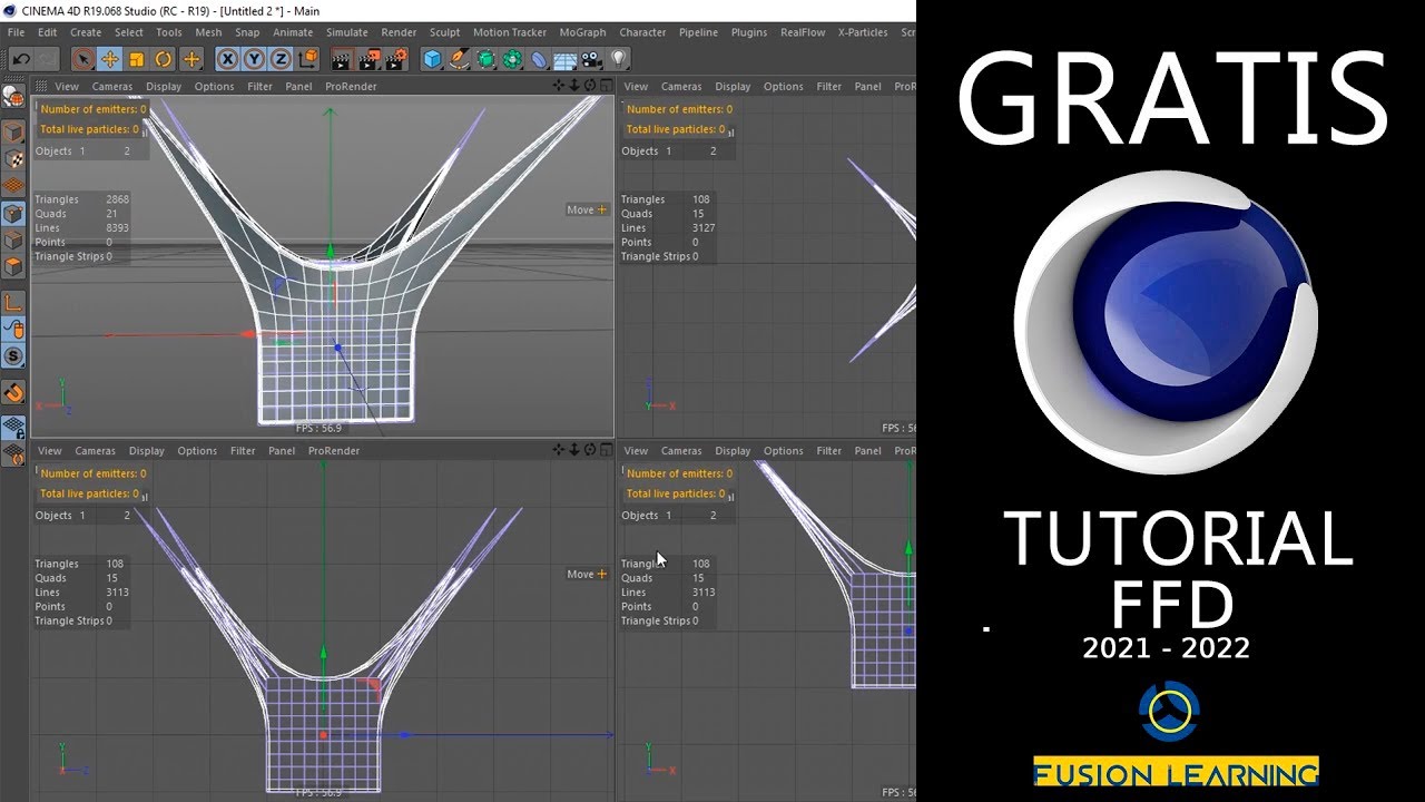 Curso Definitivo de Cinema 4D #10 - Deformador FFD