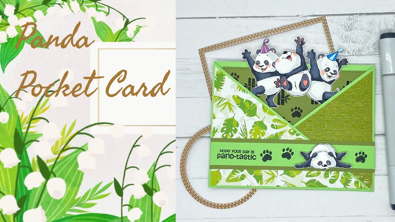 Cute Panda Pocket Card Tutorial