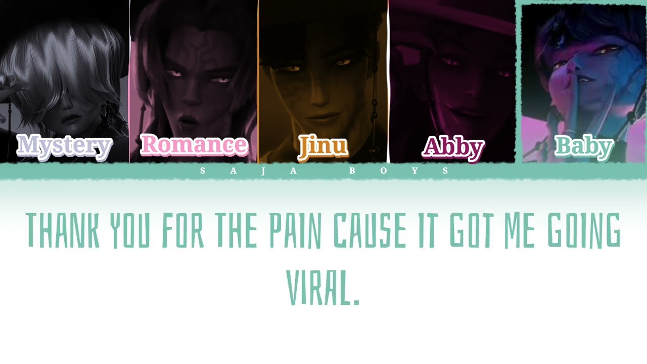 Your Idol Color Coded Lyrics From The Wiki - Saja Boys K-Pop Demon Hunters 