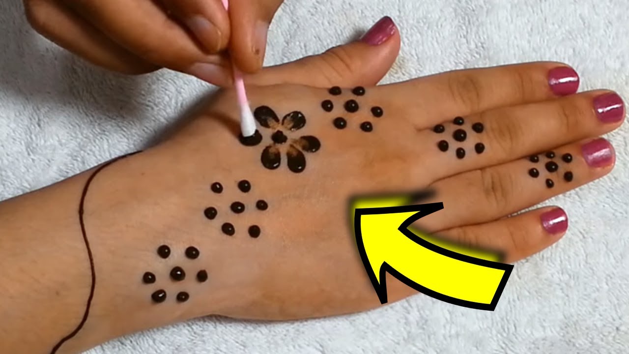 करवा चौथ के लिए Earbud से बनाओ सुंदर मेहँदी Karwa Chauth Arabic Jewellery Mehndi Design for Hands