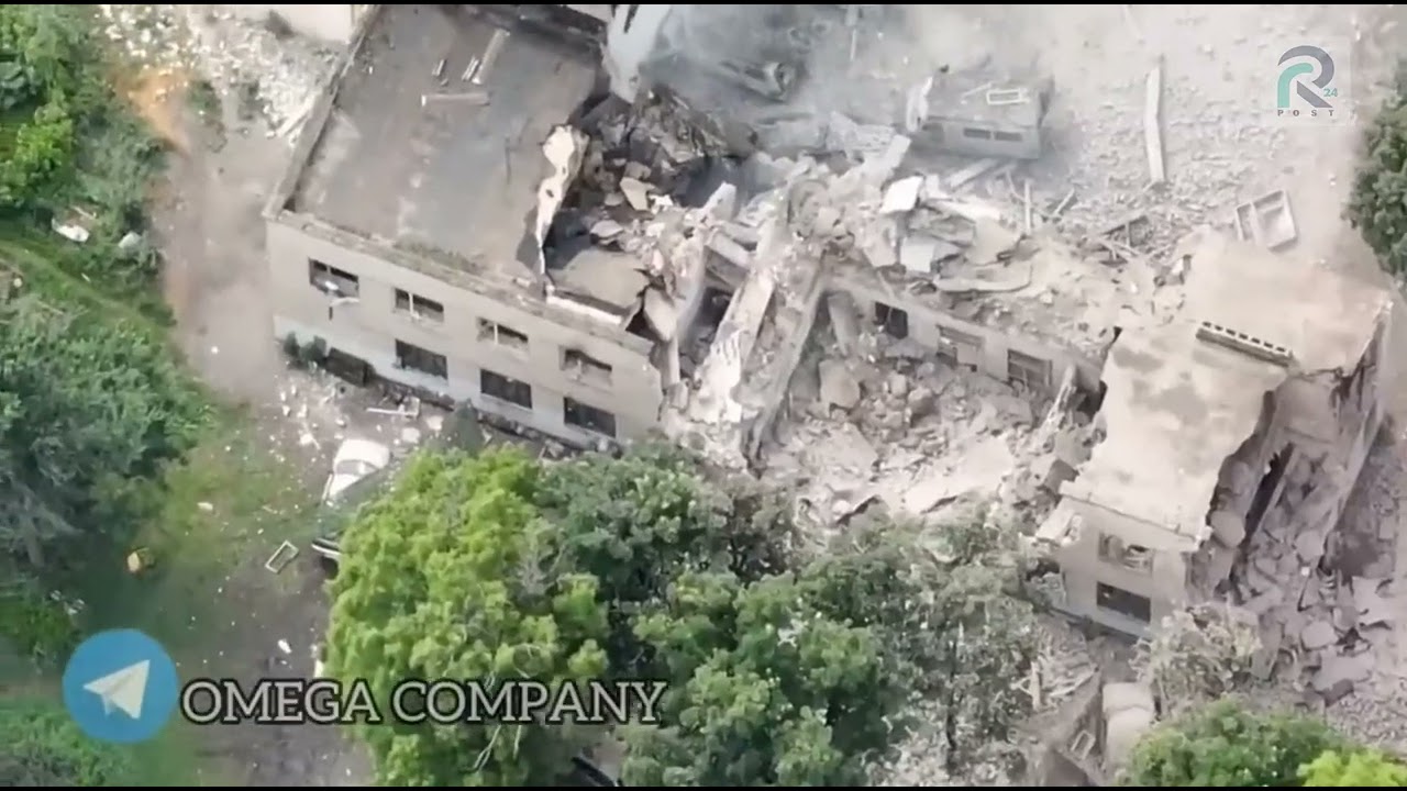 Ukraine war video footage 10, Precision JDAM Strike On Russian Troops Hiding In Building,