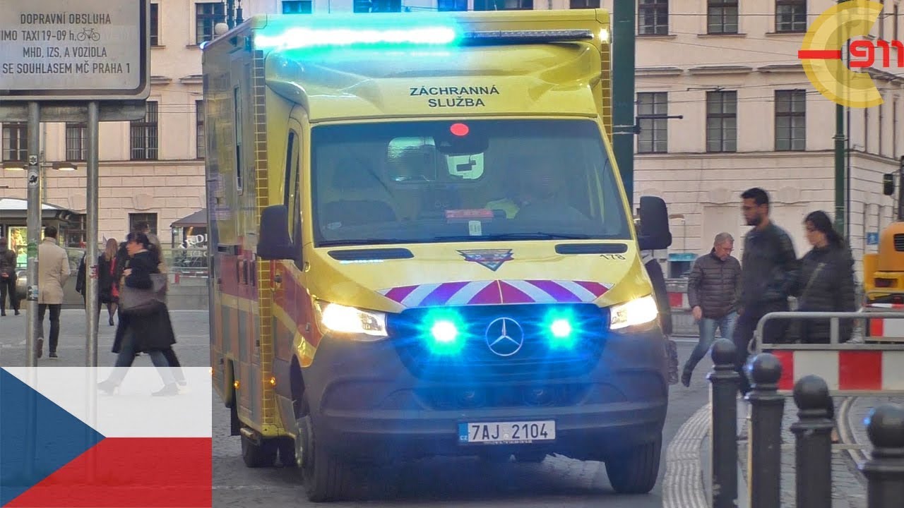 [PRAHA] Nová Ambulance ZZSHMP 178 | New Ambulance + unmarked police responding code 3