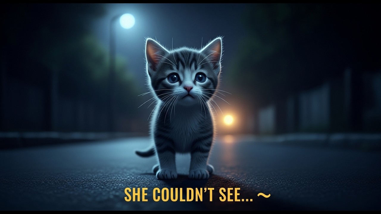 The Night the Blind Kitten Found the Way Home 🌙🐱 | Emotional Cat Story