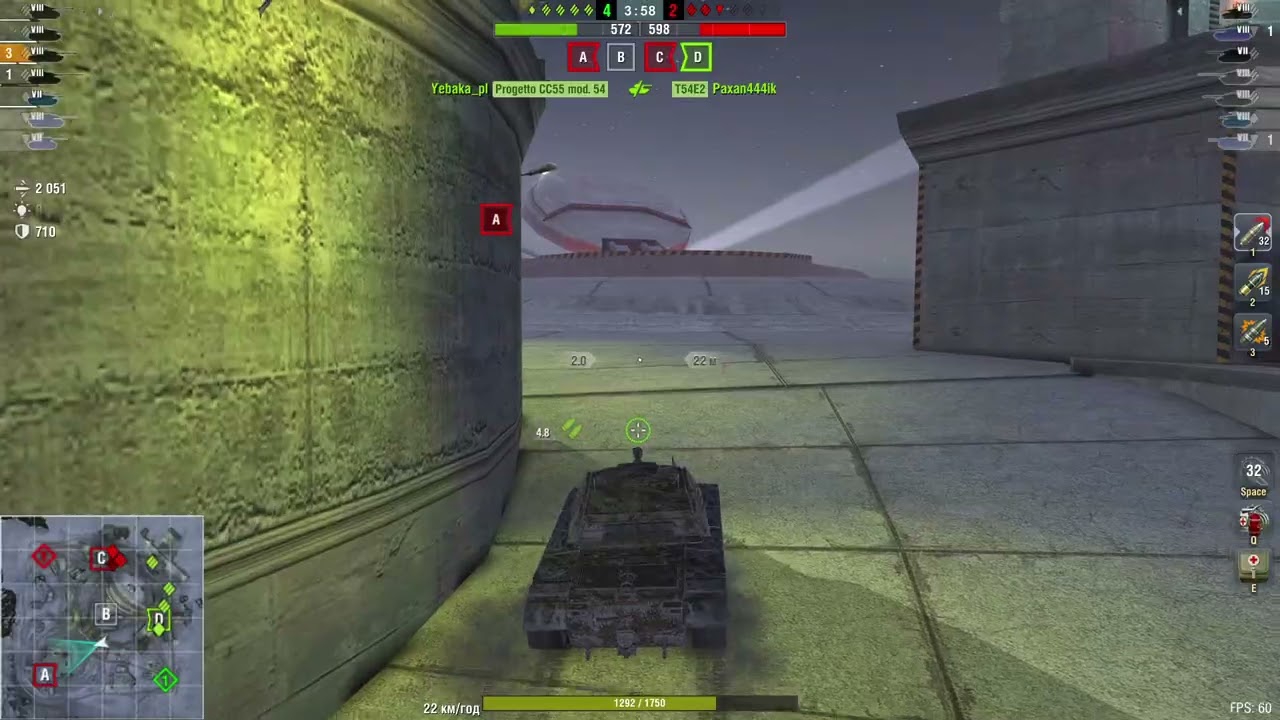 WoT Blitz. Bisonte C45. Прикриття тилу та флангові маневри