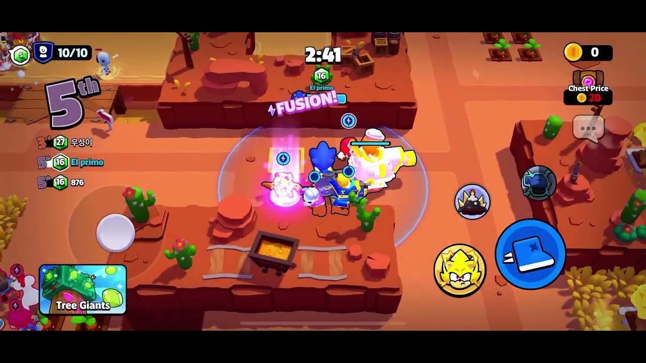 Gem hunt game in Squad busters