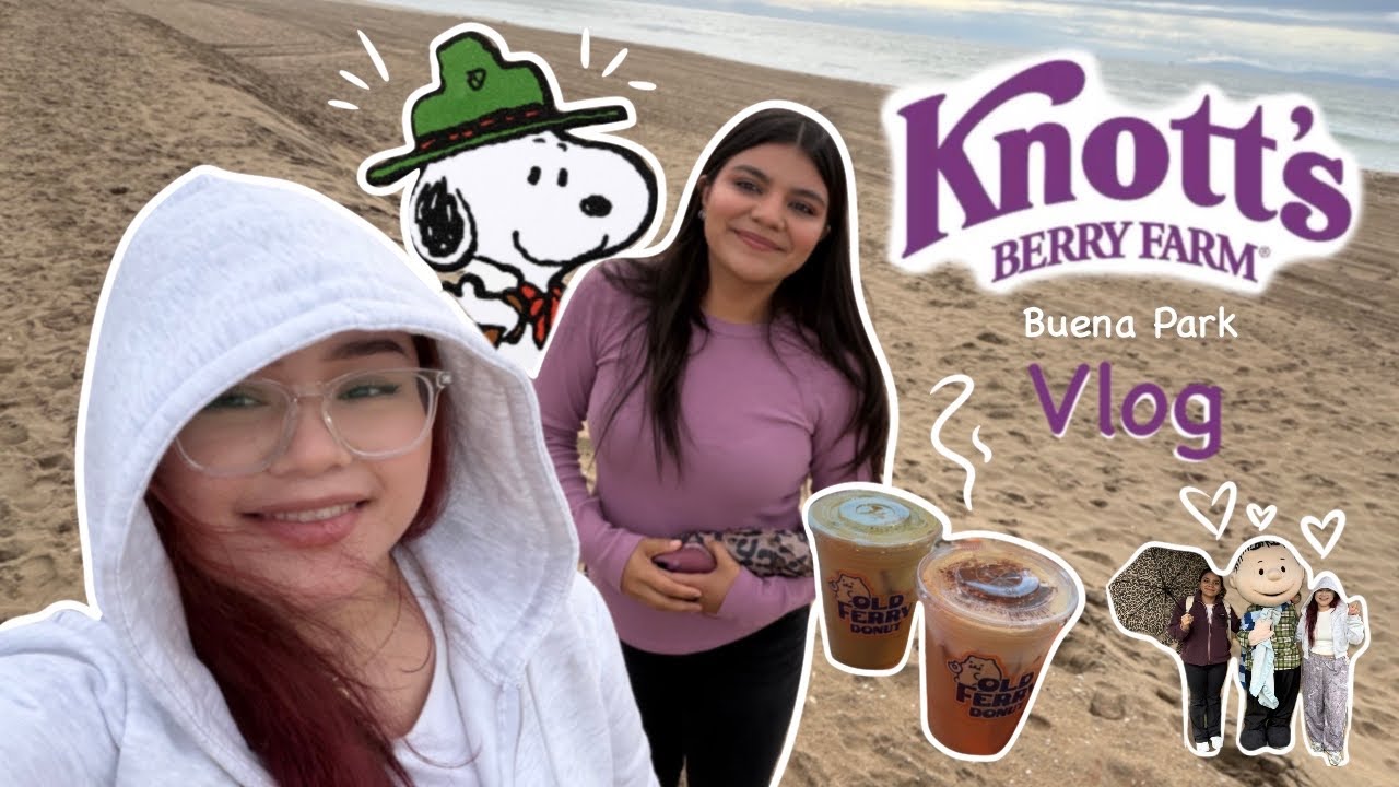 Meeting snoopy, knotts berry farm, Buena Park vlog, trying cool food spots 🍽️