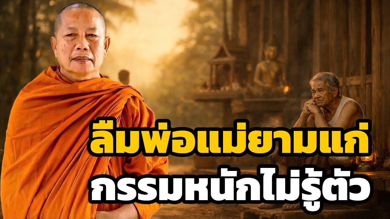 ลืมพ่อแม่ยามแก่เฒ่า กรรมหนักโดยไม่รู้ตัว  ธรรมะคลายทุกข์ พระมหาบุญช่วย ปัญญาวชิโร