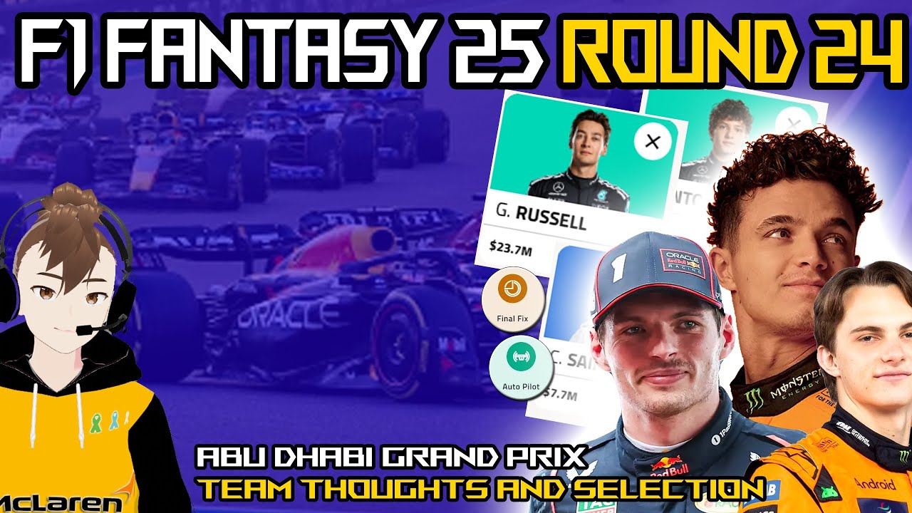 F1 FANTASY 2025 TEAM SELECTION | ABU DHABI GRAND PRIX