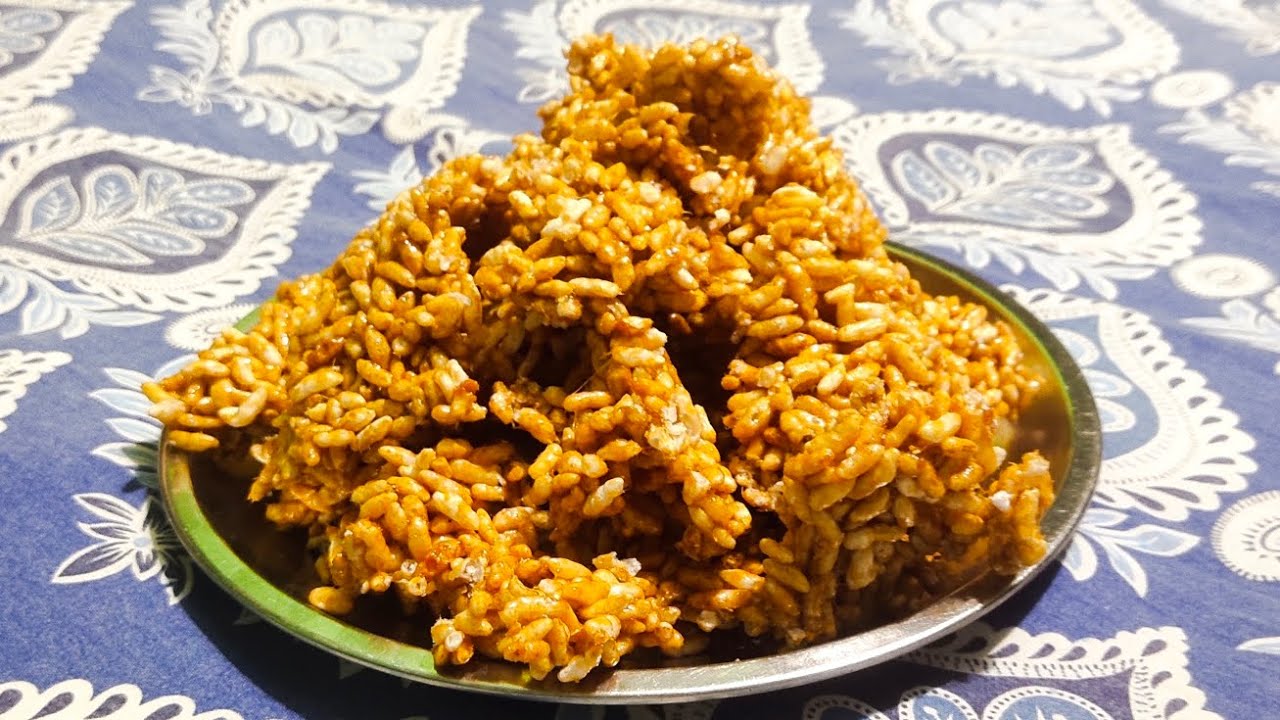 Murmura Chikki मुरमुरा/लाई/परमल चिक्की बच्चों की पसंद मुंह में घुल जाने वाली मकर संक्रांति स्पेशल  😋