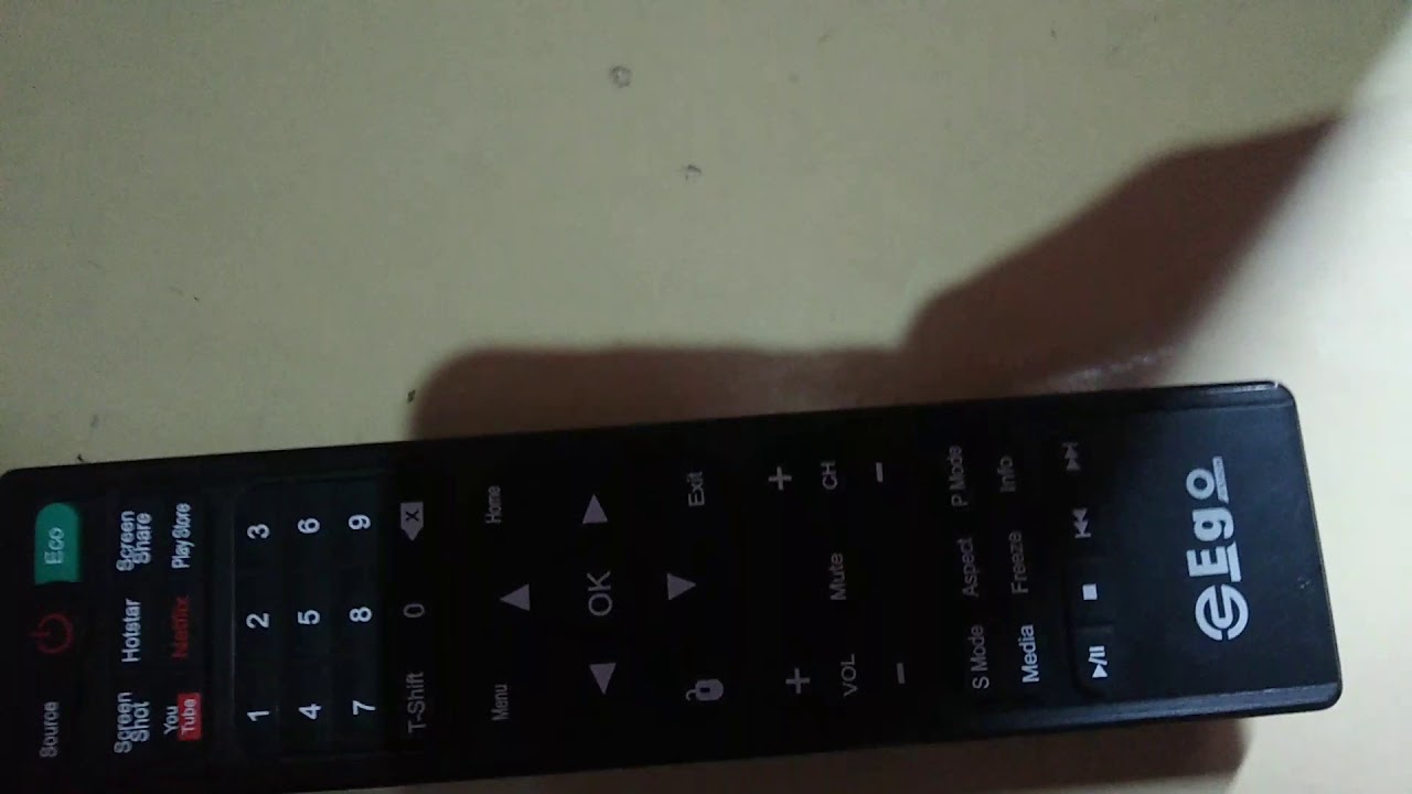 Ego TV remote