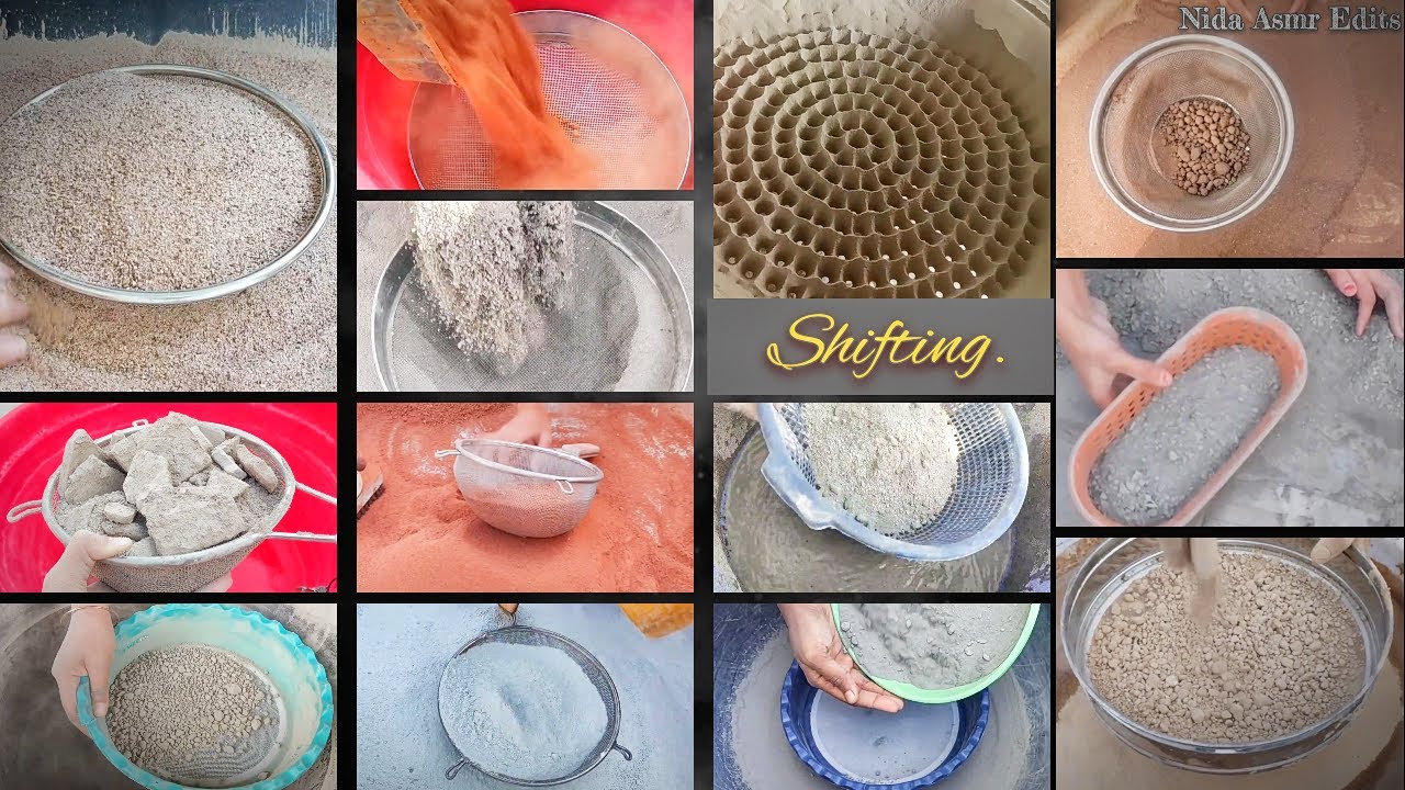 #102 Sieve 10+ Different Textures || Requested Video 📸 || Shifting hii Shifting 🌬️