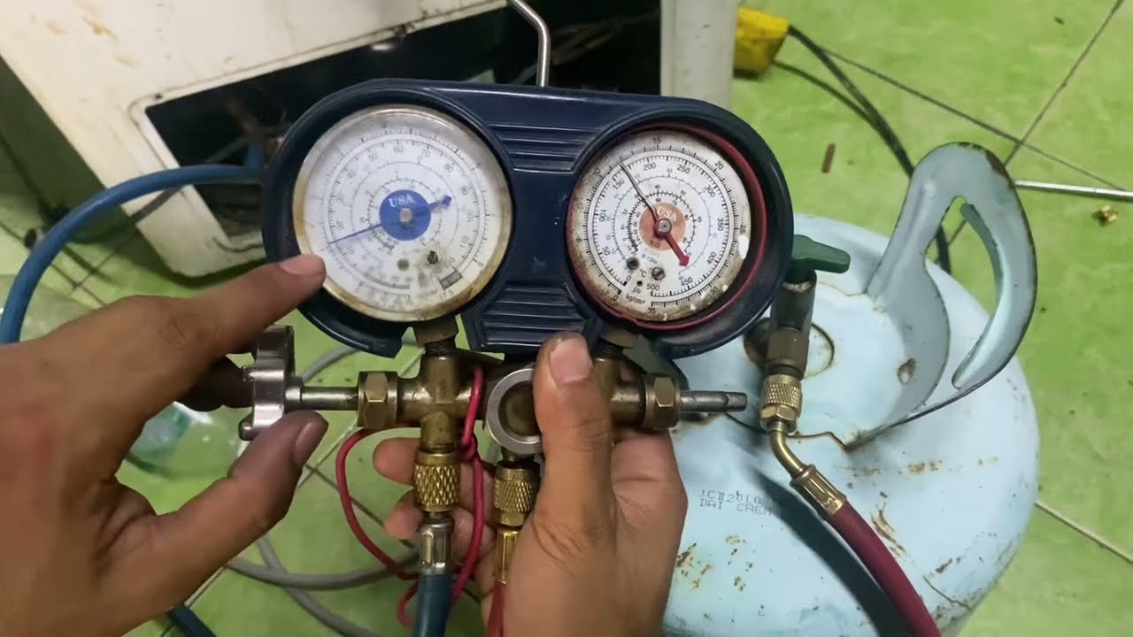 Cara masukkan gas peti ais frezeer R134a