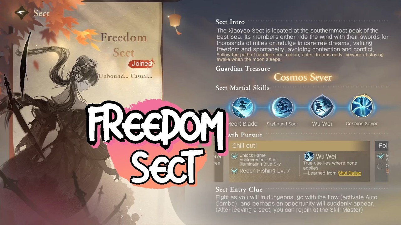 Руководство по игре Sword of Justice - Freedom Sect