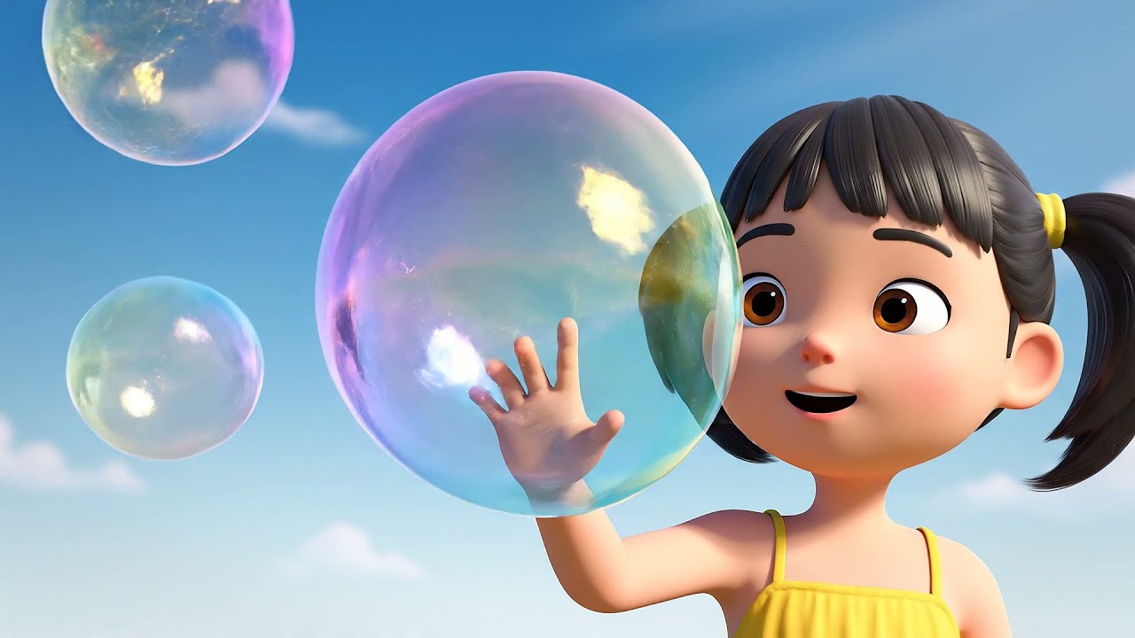 Five Little Toy Bubble Machines Puff Puff Puff | Nursery Rhymes for Kids & Baby Songs