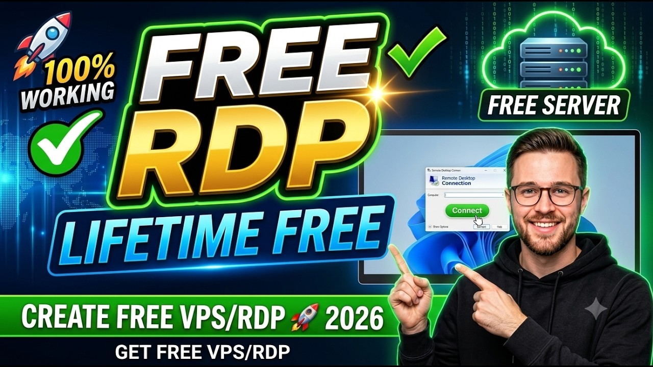 Как получить БЕСПЛАТНЫЙ RDP в 2026 году (работает на 100%) 🚀 Создать бесплатный RDP, пожизненный ...