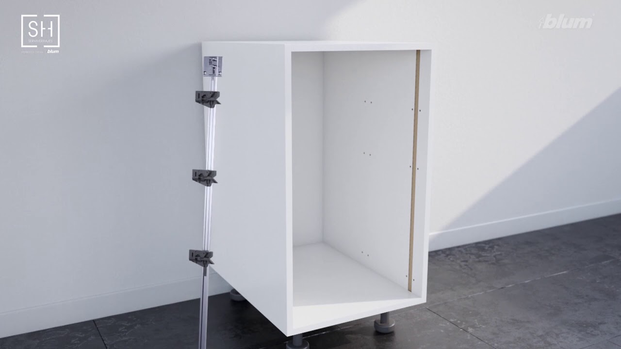 Como colocar una cerradura a un cajón tutorial de montaje Cablox de blum