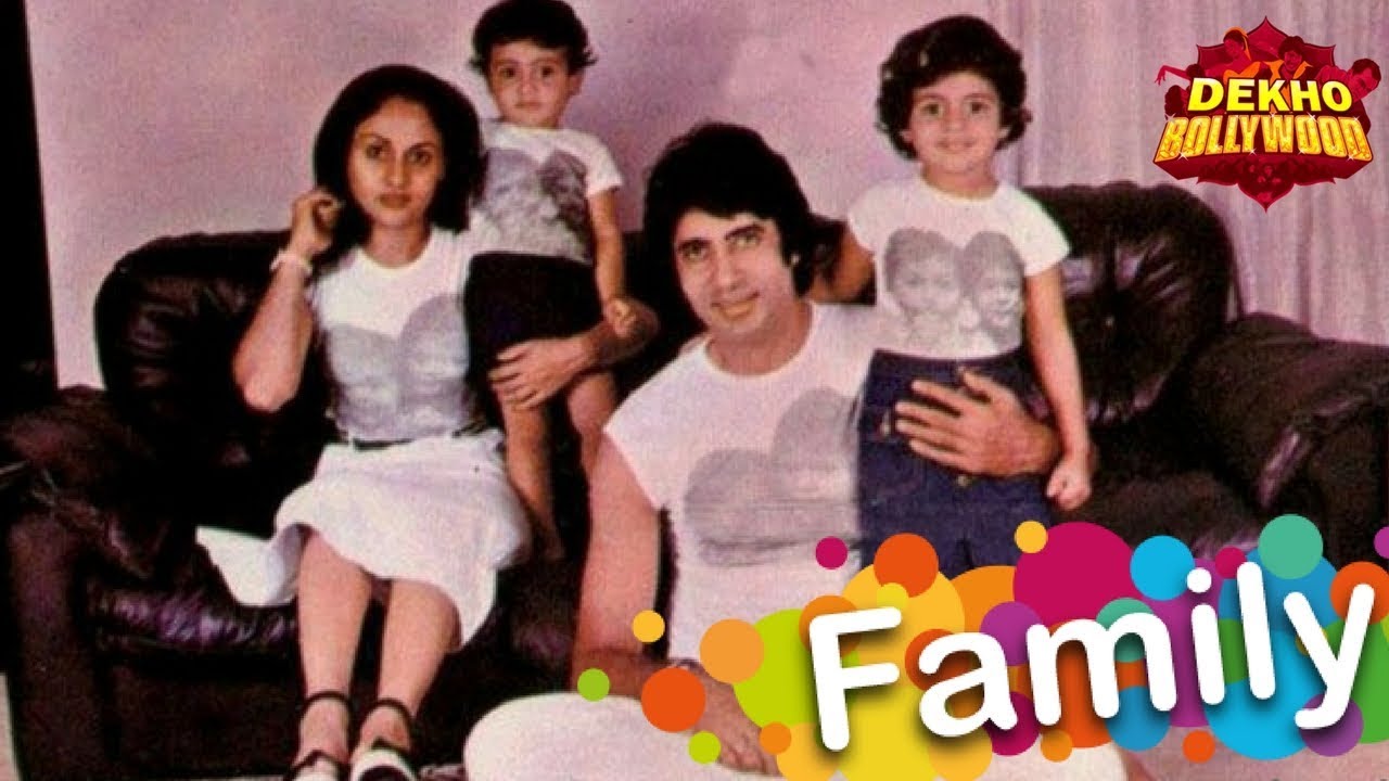 Actor Amitabh Bachchan Family Photos with Wife, Son & Daughter