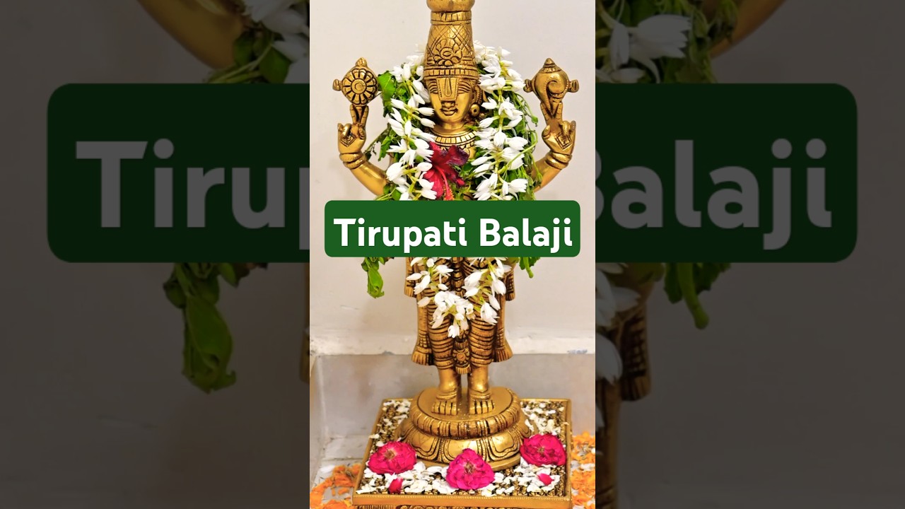 Lord Tirupati Balaji brass idol for Home decor pooja room Puja mandir Venkateswara Swamy Suprabhatam