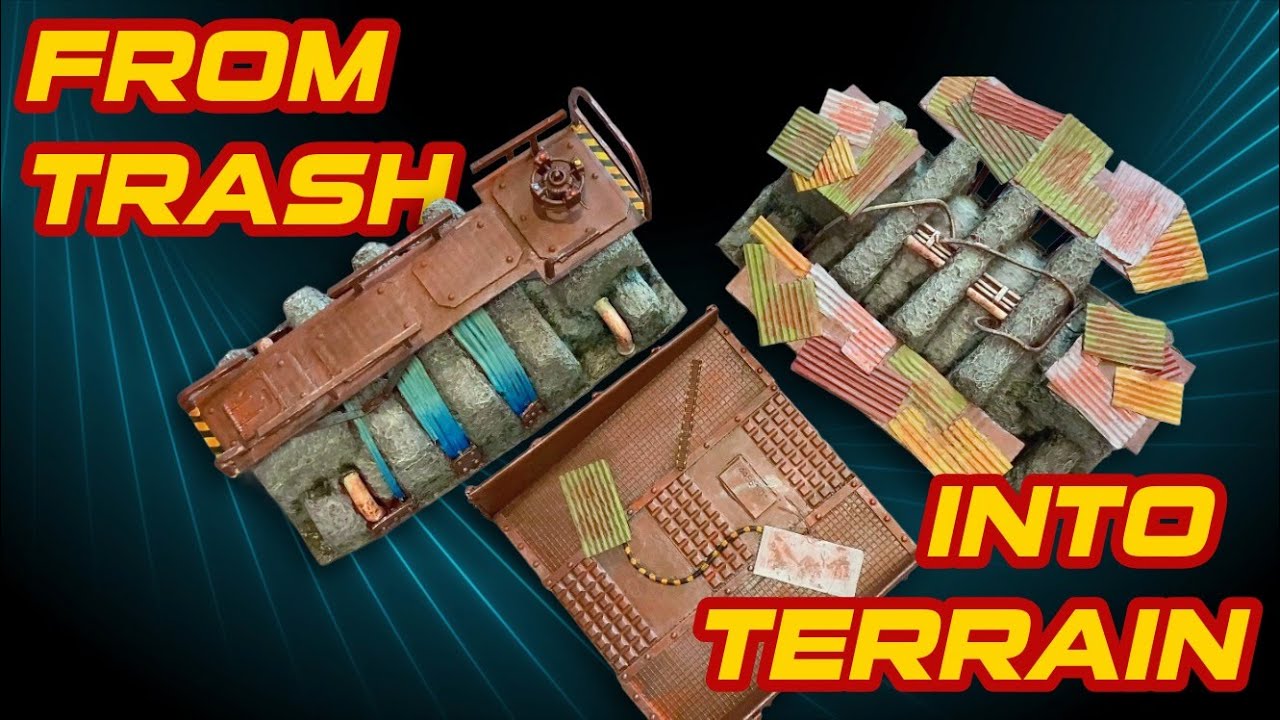 Как я превратил рождественские ненужные вещи в сокровища Warhammer! Урок по созданию ландшафта дл...