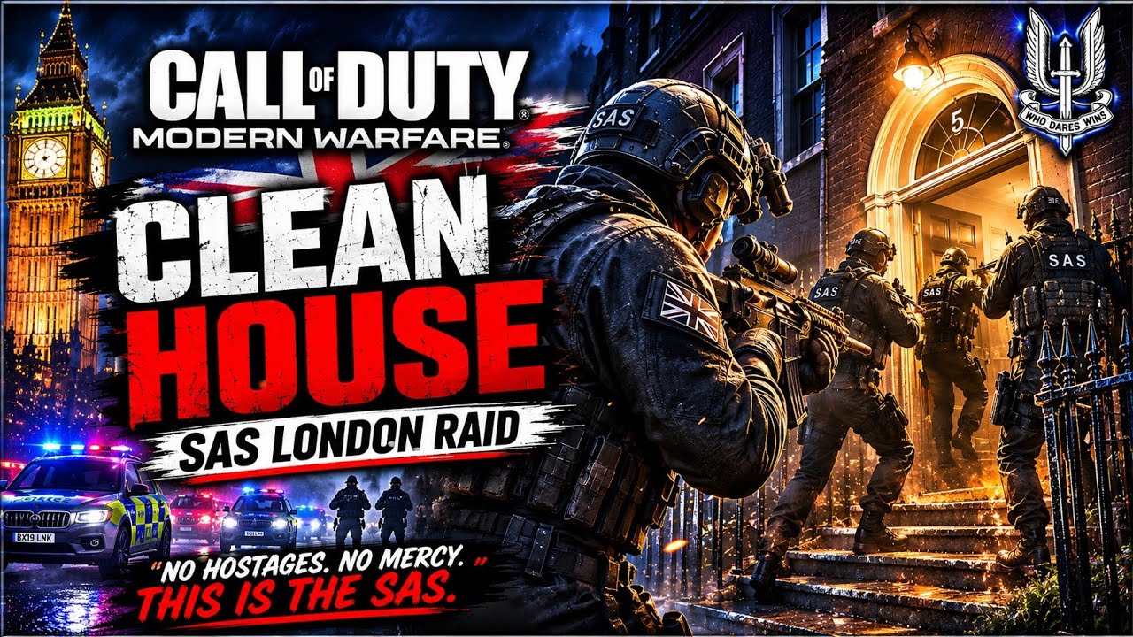 🔥 CALL OF DUTY: MODERN WARFARE &ndash; CLEAN HOUSE | SAS LONDON RAID! 🇬🇧💥 NIGHT-TIME HOUSE ASSAULT!