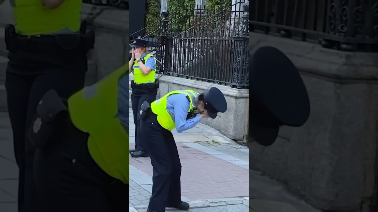 Scared the Gards/ Police badly #prank #bushman #bushmanprank #funny