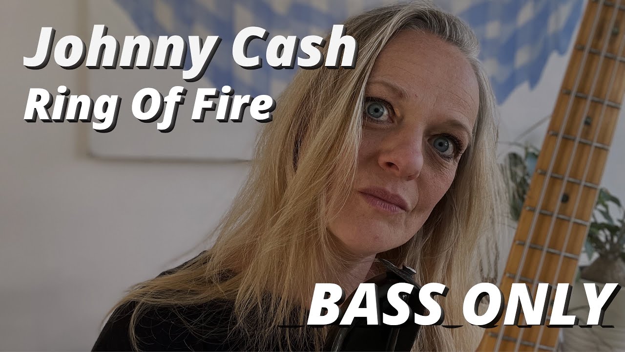 JOHNNY CASH - Ring of Fire BASS ONLY WITH TAB & SCORE