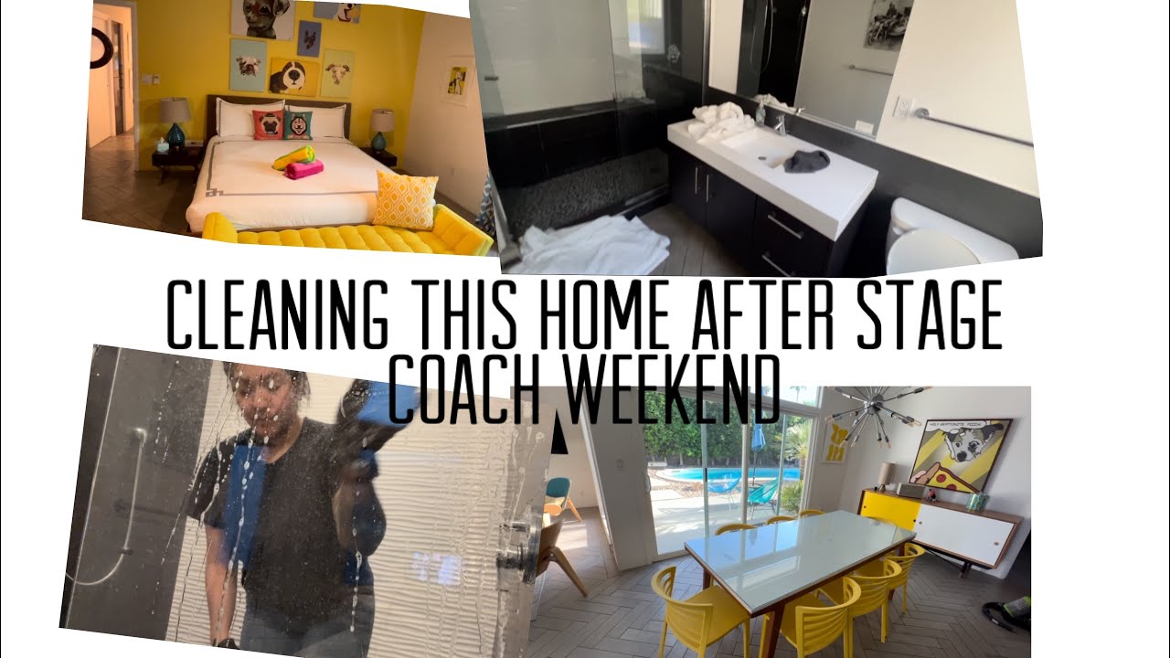 Cleaning this home after Stage Coach weekend