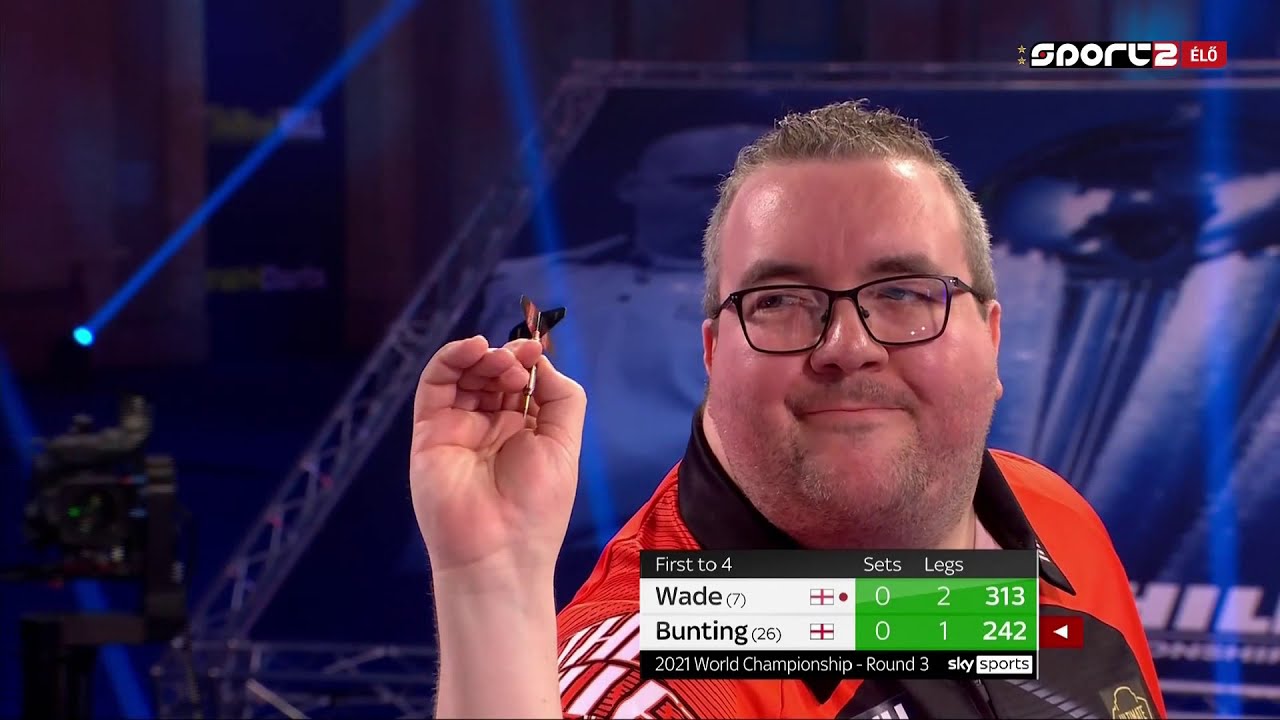 77) James Wade vs Stephen Bunting 2021 PDC World Darts Championship 2020.12.29 Round 3