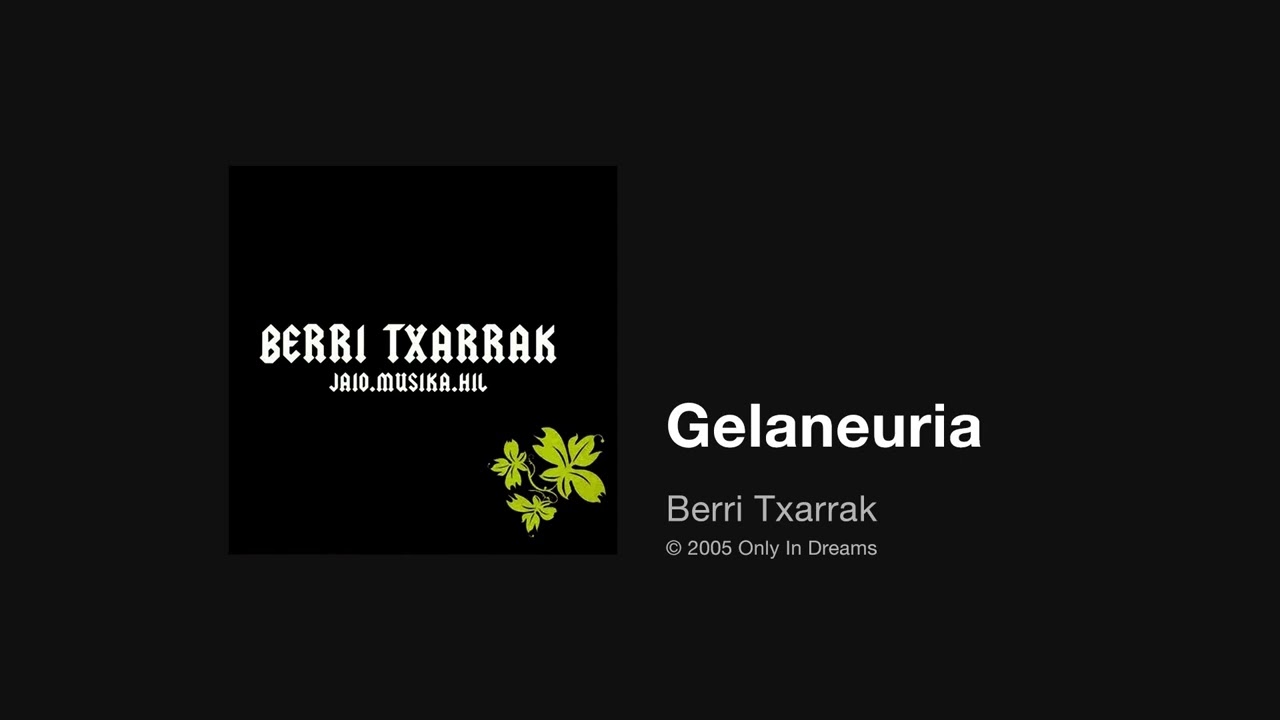 Berri Txarrak - Gelaneuria