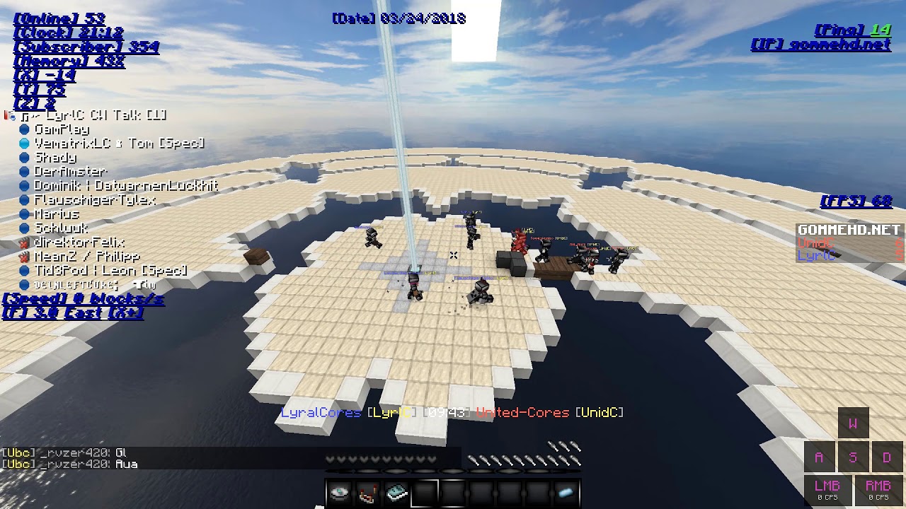 CoresEloClanWarDM! LyrlC -vs- UnidC