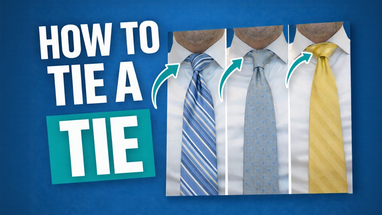 How to Tie a Tie - 3 Easy Styles
