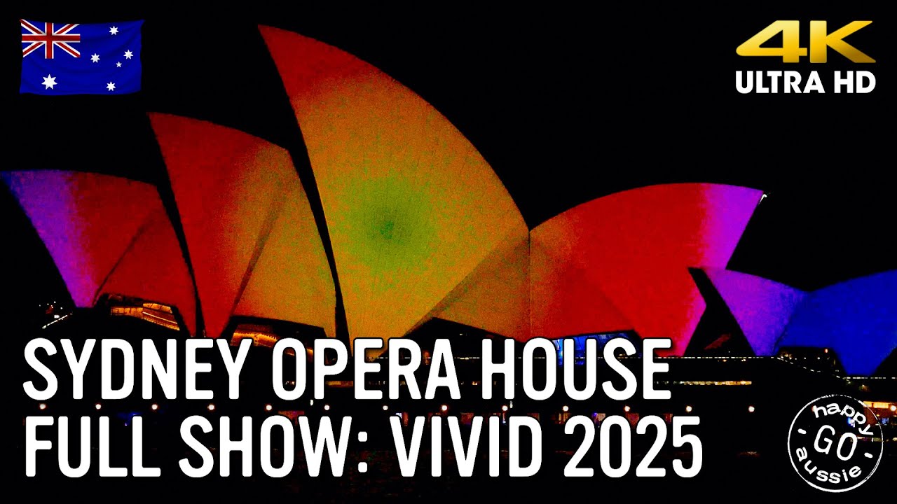 VIVID Sydney 2025: Lighting of the Sails – Kiss of Light | Full Show!
