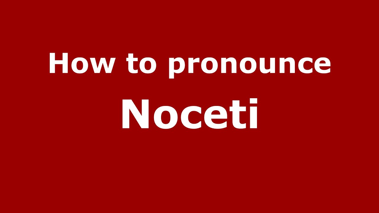 How to pronounce Noceti (Spanish/Argentina) - PronounceNames.com